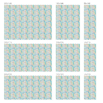 Naklejka witraż na szybę mleczna Geometryczne trójkąty