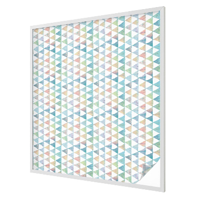 Naklejka witraż na szybę mleczna Geometryczne trójkąty