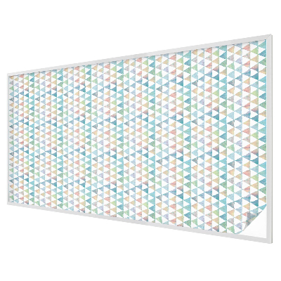 Naklejka witraż na szybę mleczna Geometryczne trójkąty