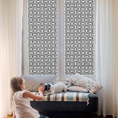 Folia okienna dekoracyjna witraż Energetyczny wzór