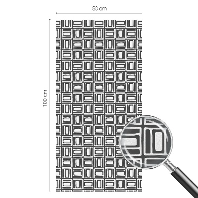 Folia okienna dekoracyjna witraż Energetyczny wzór