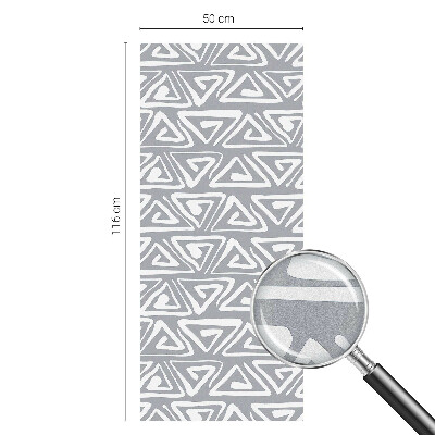 Folia mleczna na okno wzór witraż Geometryczny minimalizm