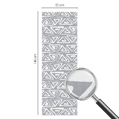 Folia mleczna na okno wzór witraż Geometryczny minimalizm