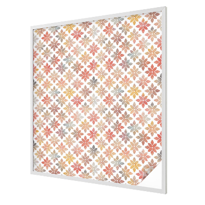 Naklejka witraż na szybę mleczna Kwiatowe piękno