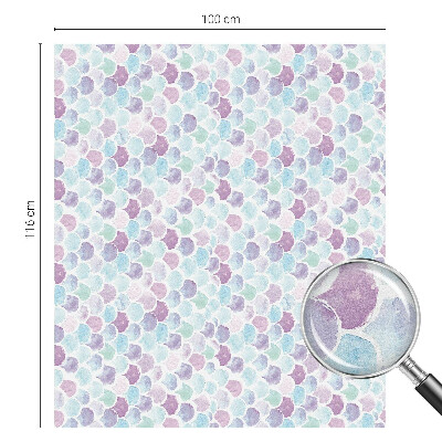 Witraż przyklejany na okno folia matowa Pastelowe kropki