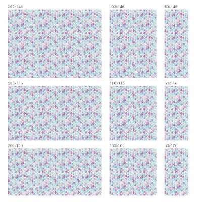 Witraż przyklejany na okno folia matowa Pastelowe kropki