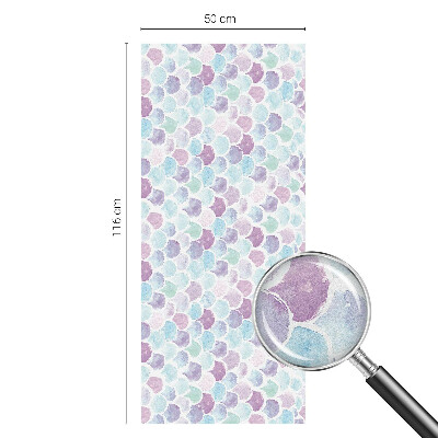 Witraż przyklejany na okno folia matowa Pastelowe kropki