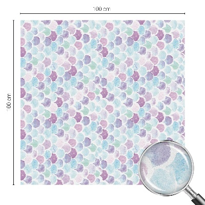 Witraż przyklejany na okno folia matowa Pastelowe kropki