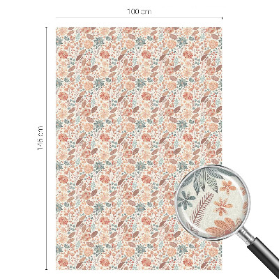 Folia okienna dekoracyjna witraż Kwiatowa kompozycja