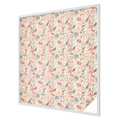 Folia okienna dekoracyjna witraż Kwiatowa kompozycja