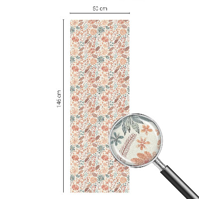 Folia okienna dekoracyjna witraż Kwiatowa kompozycja