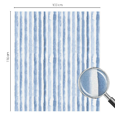 Witraż przyklejany na okno folia matowa Błękitne pasy