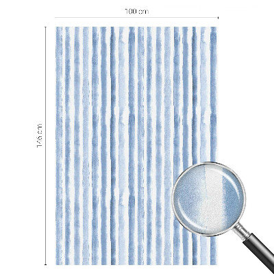 Witraż przyklejany na okno folia matowa Błękitne pasy