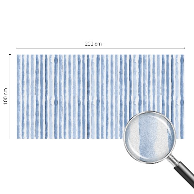 Witraż przyklejany na okno folia matowa Błękitne pasy