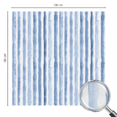 Witraż przyklejany na okno folia matowa Błękitne pasy