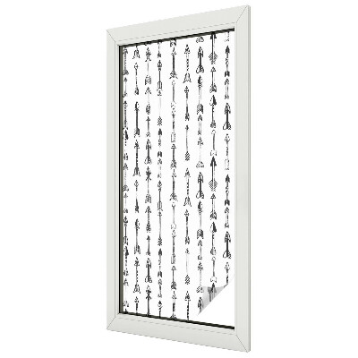 Naklejka witraż na szybę mleczna Geometryczne strzały