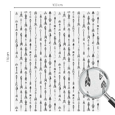 Naklejka witraż na szybę mleczna Geometryczne strzały