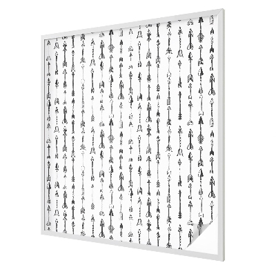 Naklejka witraż na szybę mleczna Geometryczne strzały