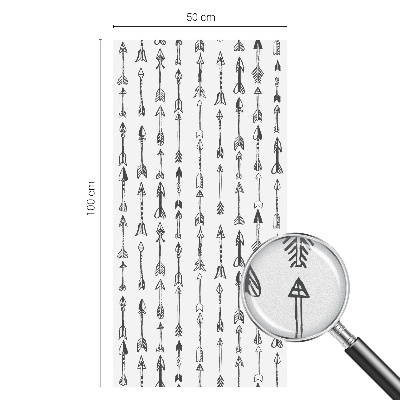 Naklejka witraż na szybę mleczna Geometryczne strzały