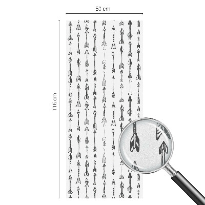 Naklejka witraż na szybę mleczna Geometryczne strzały