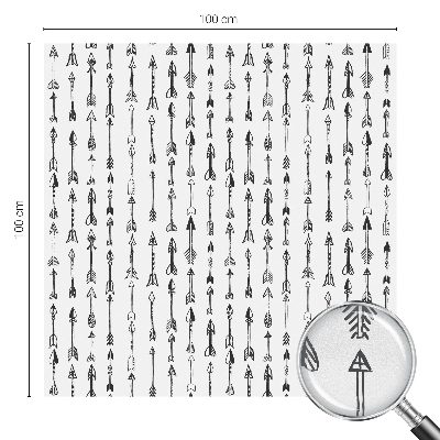 Naklejka witraż na szybę mleczna Geometryczne strzały