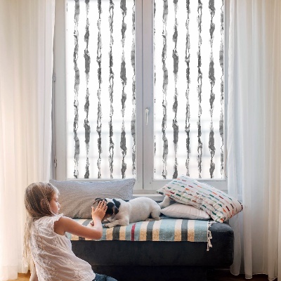 Folia mleczna na okno wzór witraż Abstrakcyjne linie