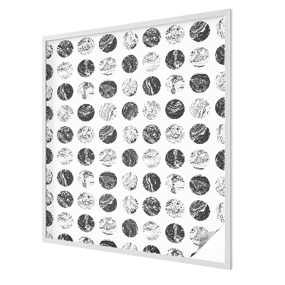 Witraż przyklejany na okno folia matowa Marmurowa elegancja