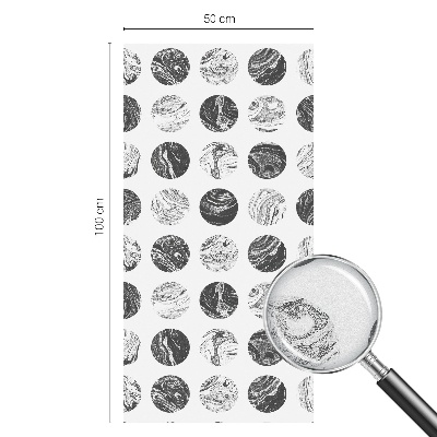 Witraż przyklejany na okno folia matowa Marmurowa elegancja