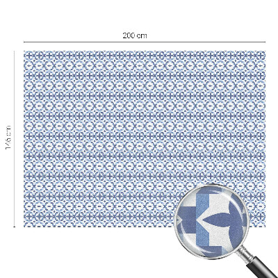 Witraż przyklejany na okno folia matowa Niebieska mozaika