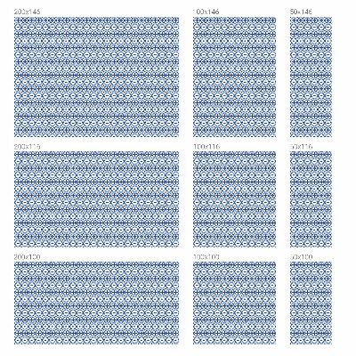 Witraż przyklejany na okno folia matowa Niebieska mozaika