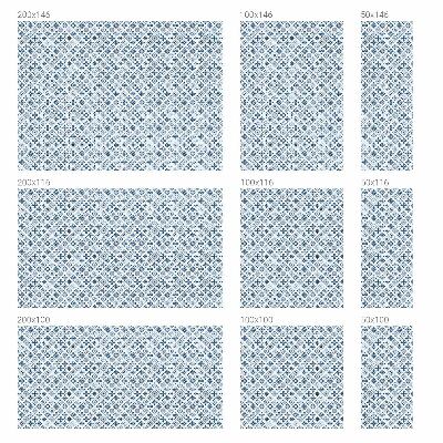 Naklejka witraż na szybę mleczna Kwiatowy ornament