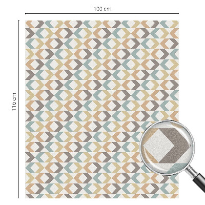 Folia okienna dekoracyjna witraż Geometryczne romby