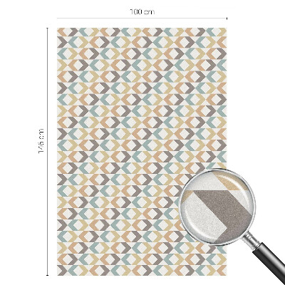 Folia okienna dekoracyjna witraż Geometryczne romby