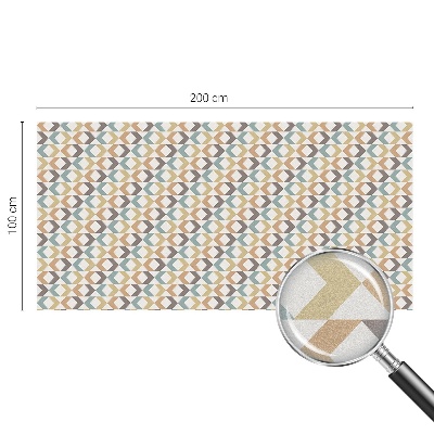 Folia okienna dekoracyjna witraż Geometryczne romby