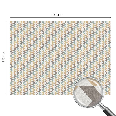 Folia okienna dekoracyjna witraż Geometryczne romby