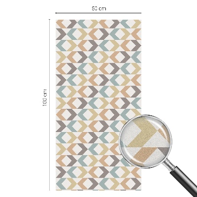 Folia okienna dekoracyjna witraż Geometryczne romby