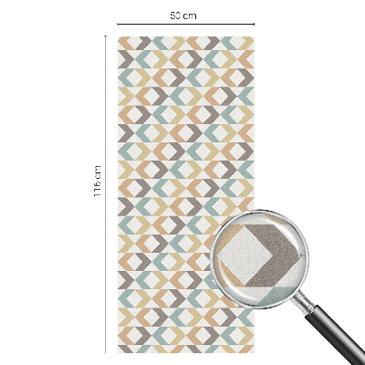 Folia okienna dekoracyjna witraż Geometryczne romby