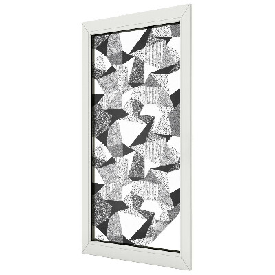 Witraż przyklejany na okno folia matowa Geometryczne figury