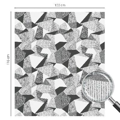 Witraż przyklejany na okno folia matowa Geometryczne figury