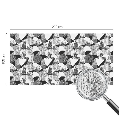 Witraż przyklejany na okno folia matowa Geometryczne figury