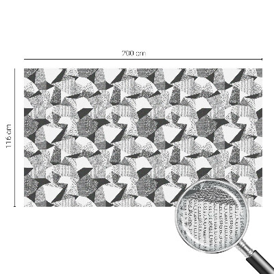 Witraż przyklejany na okno folia matowa Geometryczne figury