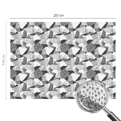 Witraż przyklejany na okno folia matowa Geometryczne figury