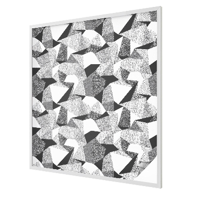 Witraż przyklejany na okno folia matowa Geometryczne figury