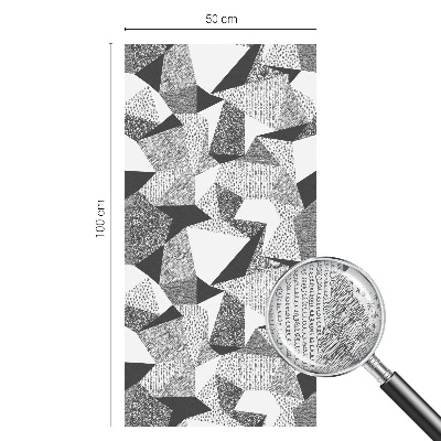 Witraż przyklejany na okno folia matowa Geometryczne figury