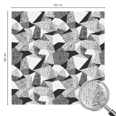 Witraż przyklejany na okno folia matowa Geometryczne figury