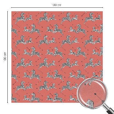 Naklejka witraż na szybę mleczna Zebra motyw