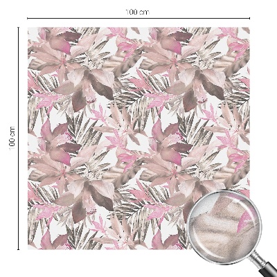 Witraż przyklejany na okno folia matowa Pastelowe kwiaty