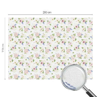 Folia okienna dekoracyjna witraż Kwiatowy wzór