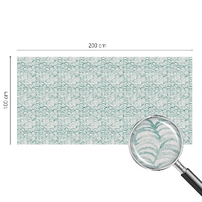 Witraż przyklejany na okno folia matowa Zielona fala