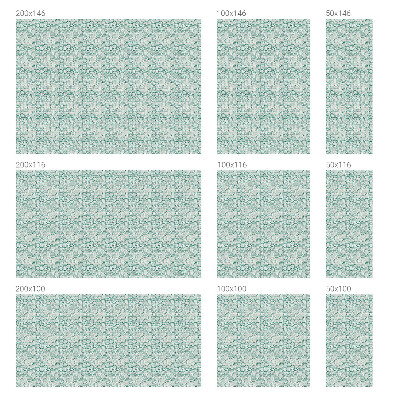 Witraż przyklejany na okno folia matowa Zielona fala